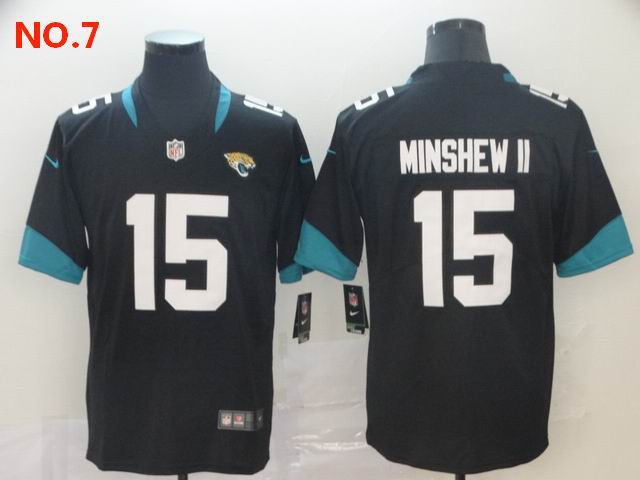 Men's Jacksonville Jaguars 15 Gardner Minshew II Jersey NO.7;